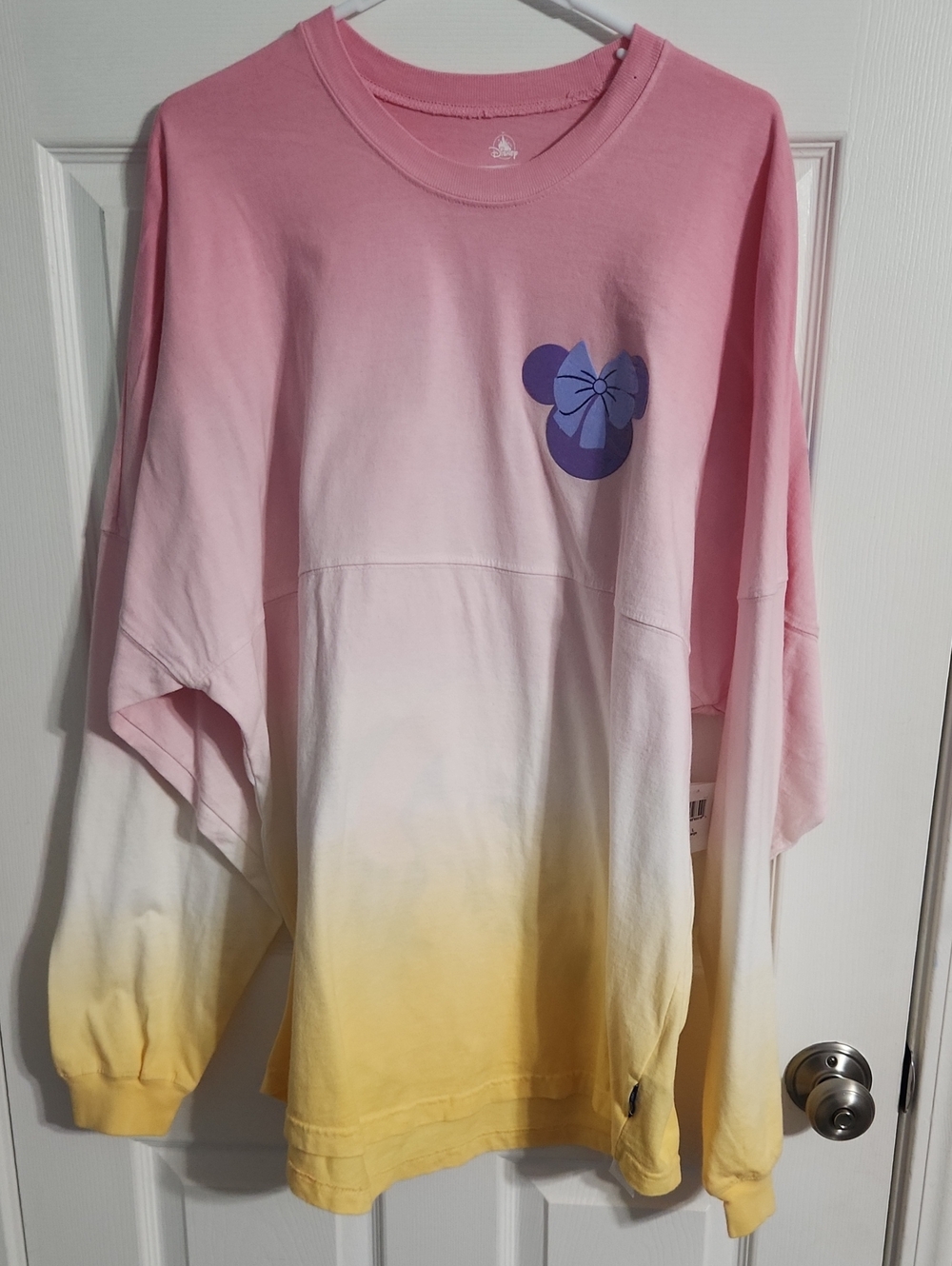 NWT. Disney Parks Minnie Mouse Bonjour Ombre Spirit Jersey Adult Sz.L Unisex